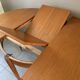 Vintage scandinavian table from the 60s extendable with butterfly extension