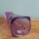 Violet mauve cut crystal soliflore vase, Cristal d’Arques