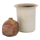 Duo de vases en céramique hollandaise