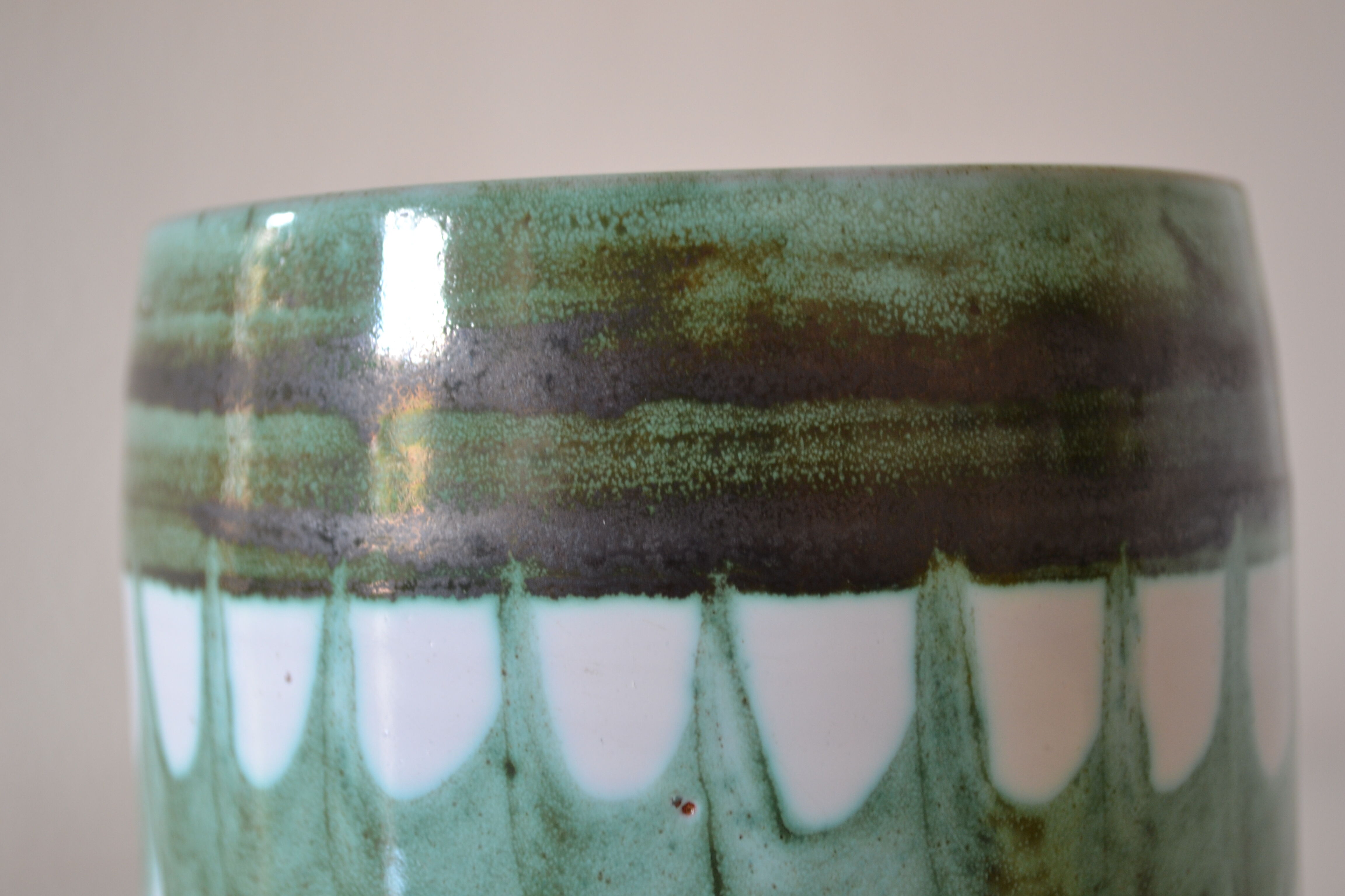 Vintage ceramic beer mug hallstatt austria