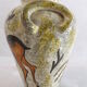 Rock vase signed years 50 - deer Antelope gazelle-