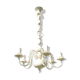 Small patinated dutch chandelier shabby chic 54 x 59 cm