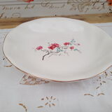 Round hollow dish in Salins earthenware, France, 2nd Polynesia model