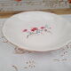 Round hollow dish in Salins earthenware, France, 2nd Polynesia model