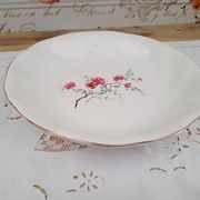 Round hollow dish in Salins earthenware, France, 2nd Polynesia model