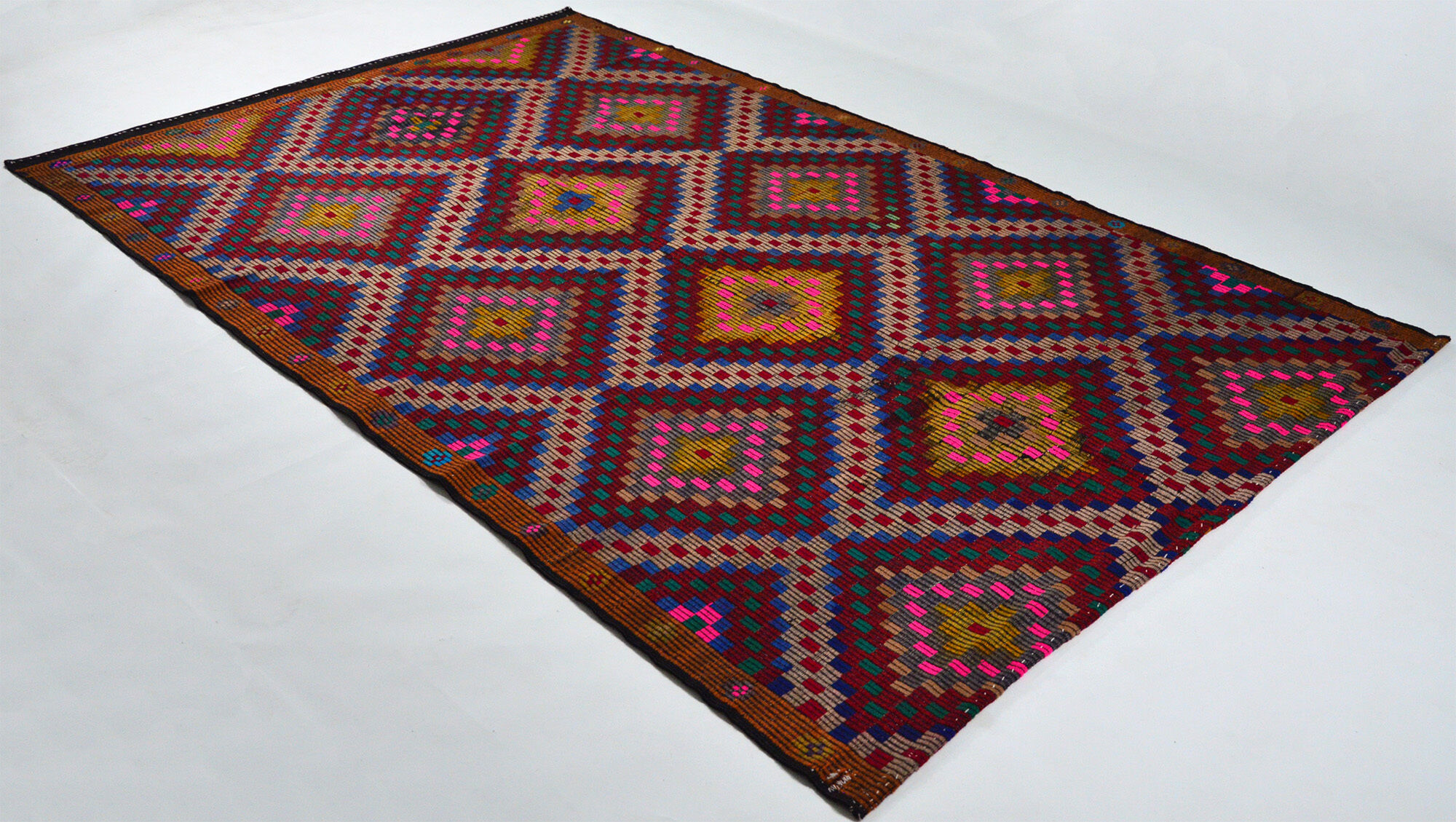 Tapis kilim artisanal anatolien 284 cm x 177 cm