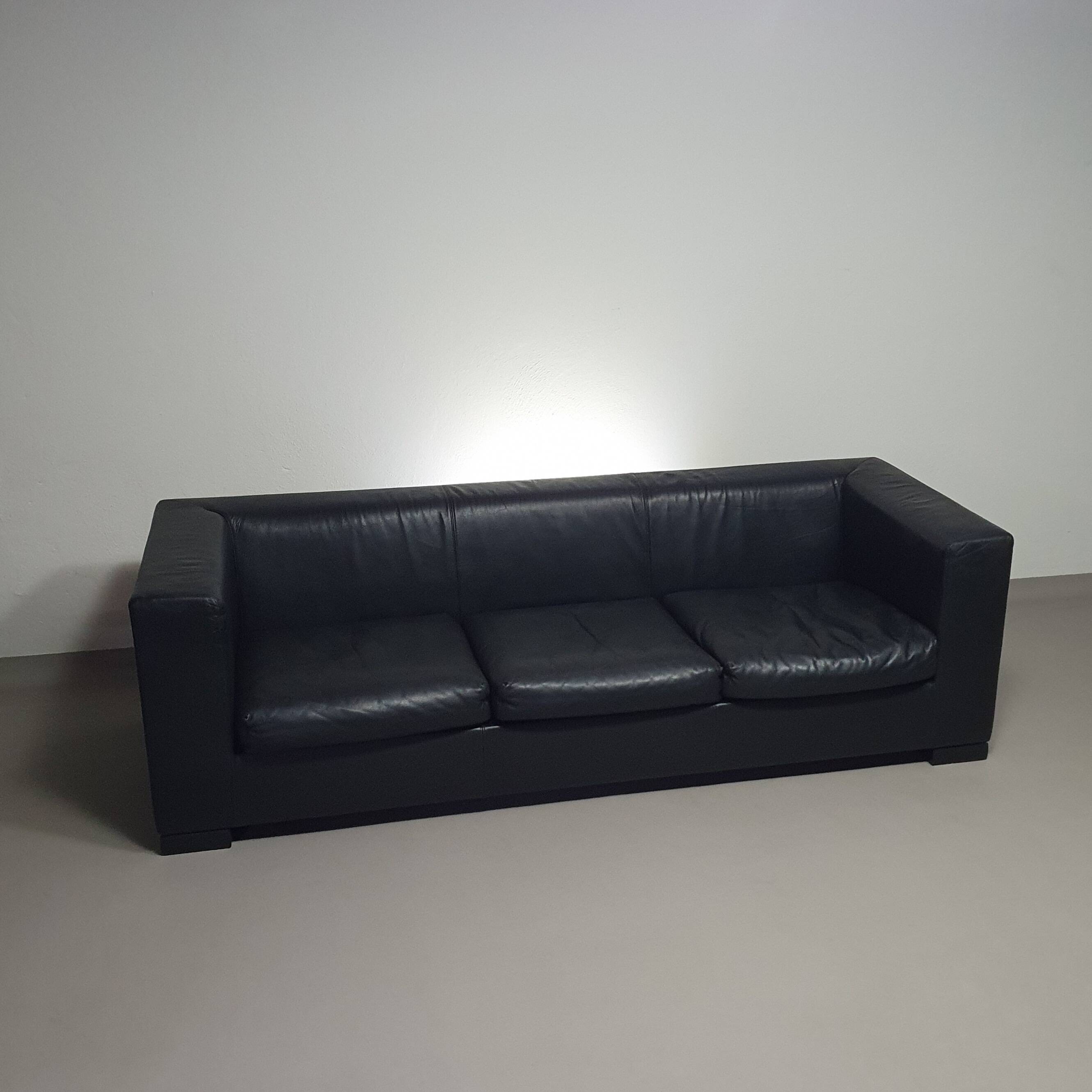 Wittmann leather sofa Camin by Paolo Piva