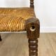 Old wooden ball fireside chair
