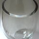 Contemporary elliptical colorless crystal vase by Krosno-Glassware