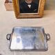 Silver serving tray