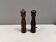Salt and pepper set in rosewood, Denmark 1960-70s.