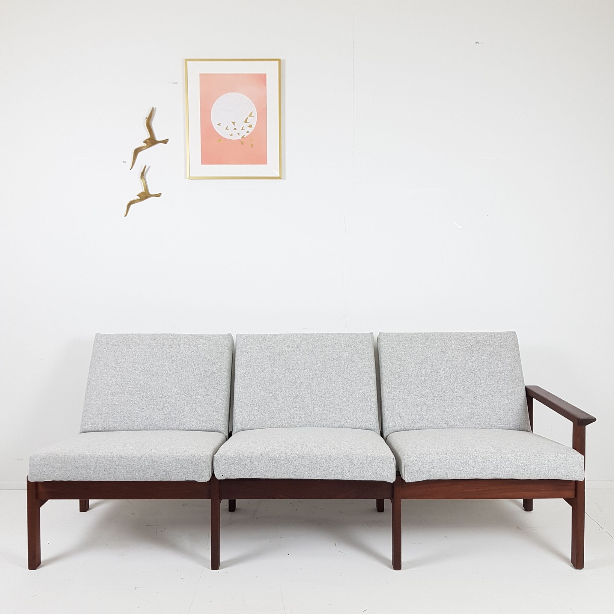 Canapé kvadrat laine gris Yngve Ekström pour Pastoe