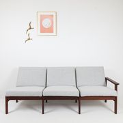 Canapé kvadrat laine gris Yngve Ekström pour Pastoe