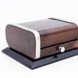 Art Deco cigar humidor and ashtray with drawer