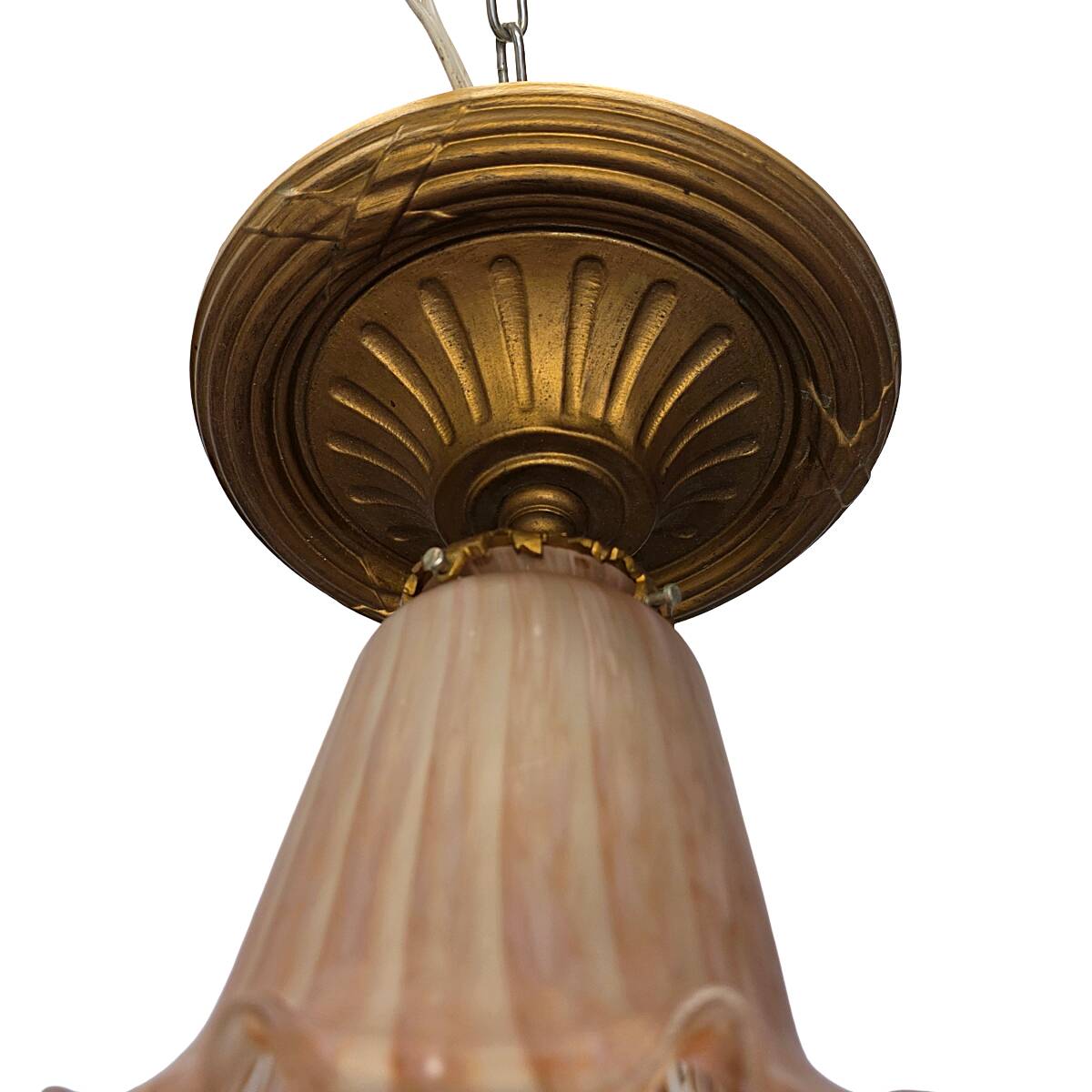 Antique Art Nouveau Ceiling Lamp, early 1900s