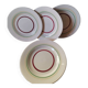 Set of 4 vintage plates Gien France Olympic pattern