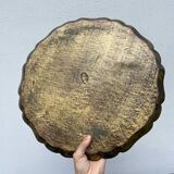 Round Florentine wooden tray