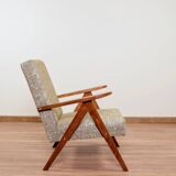 Vintage green granola ethnic design armchair