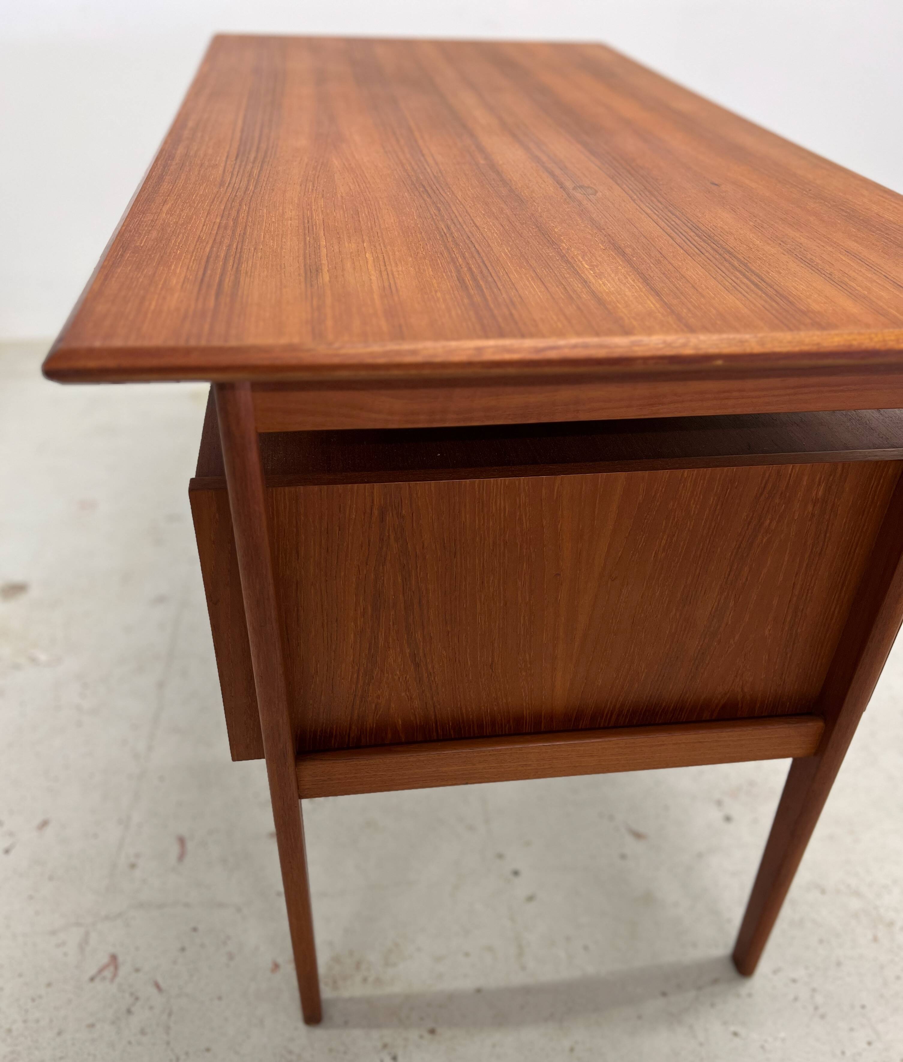 Teak Desk By Gunner Nielsen For Tibergaard, 1960s.