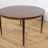 Table basse ronde en palissandre par Severin Hansen pour Haslev Møbelsnedkeri, années 1960