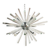 Round Triedro Murano glass chandelier