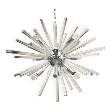 Lustre Round Triedro en verre de Murano
