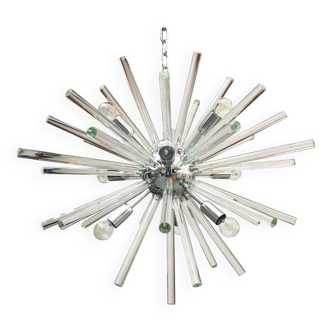 Round Triedro Murano glass chandelier