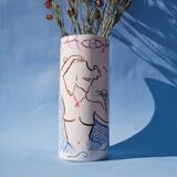Siren & shell - ceramic vase