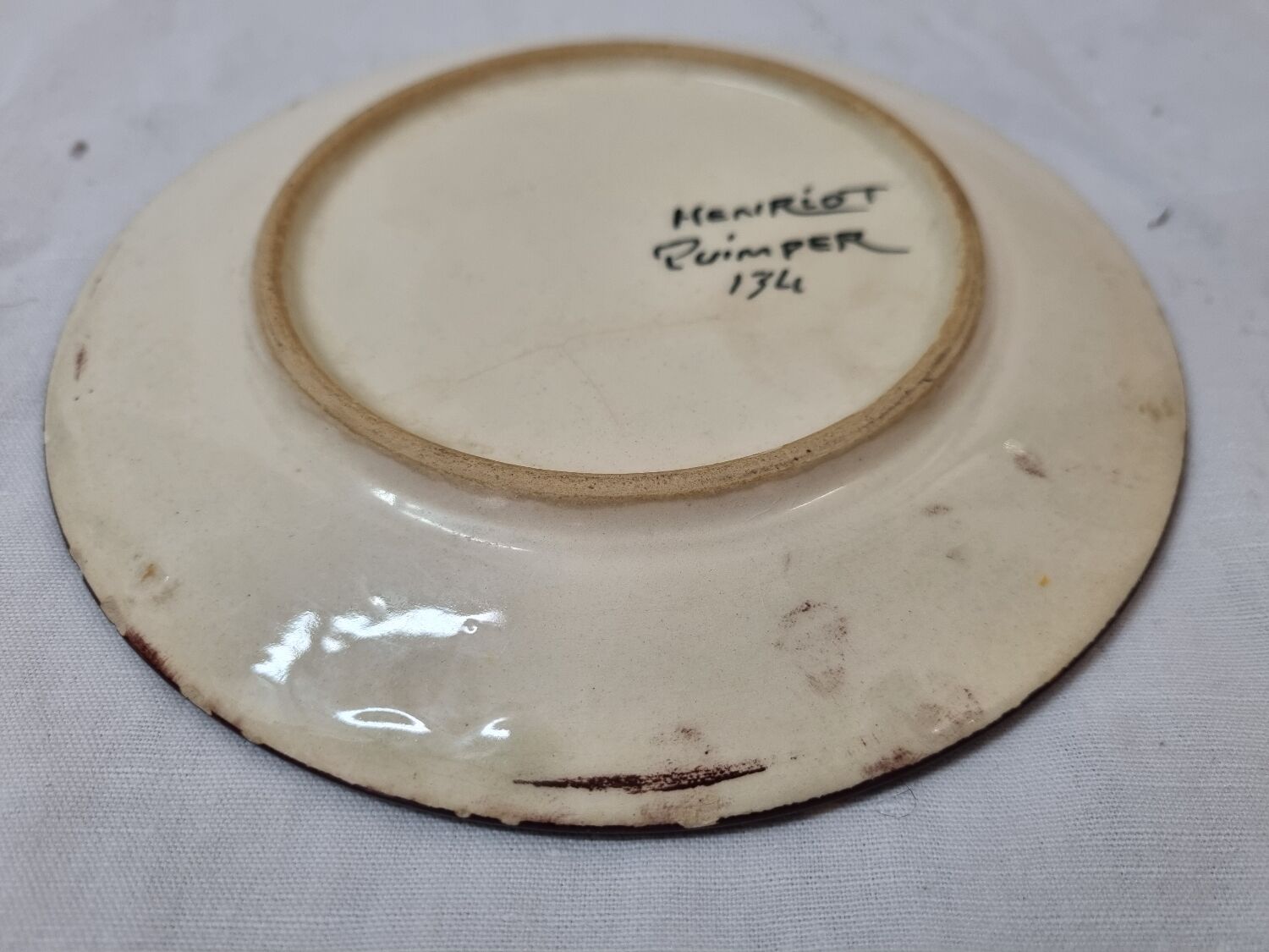 Henriot Quimper Art Deco Plate 1920