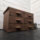 Antique workshop furniture with 6 drawers