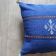 Moroccan blue Berber cotton cushion