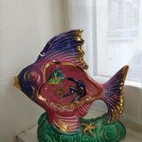 Lampe poisson d'époque decoratif coloré ancienne
