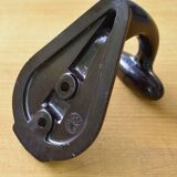 Bakelite school coat hook from the end of the 50s (set of 2)