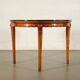 Table in solid beech, mahogany veneer and glass, Italy, 1950s.