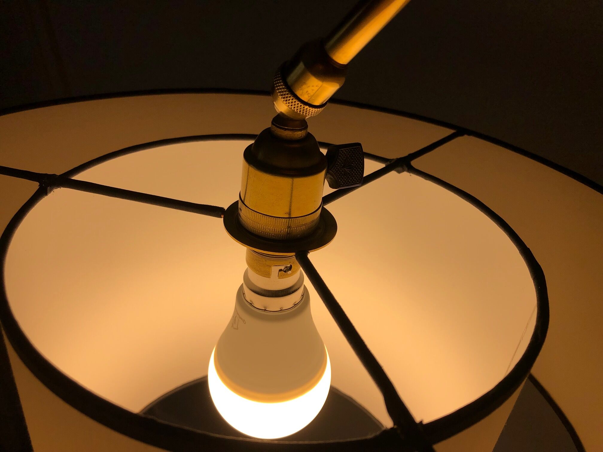 Triple floor lamp rises down 1950-1960