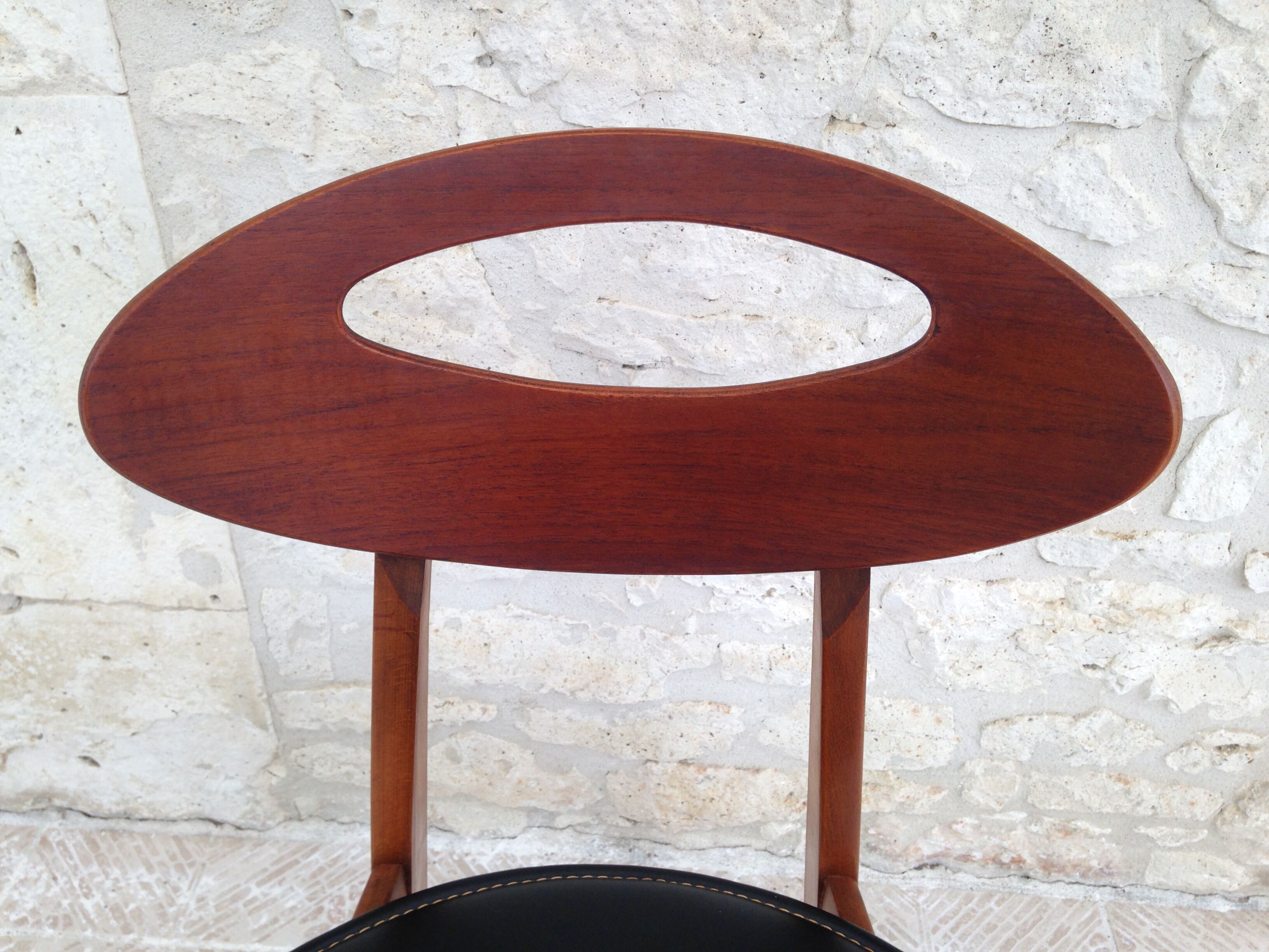Set of 4 vintage chairs by Roger Landault for the Sentou House