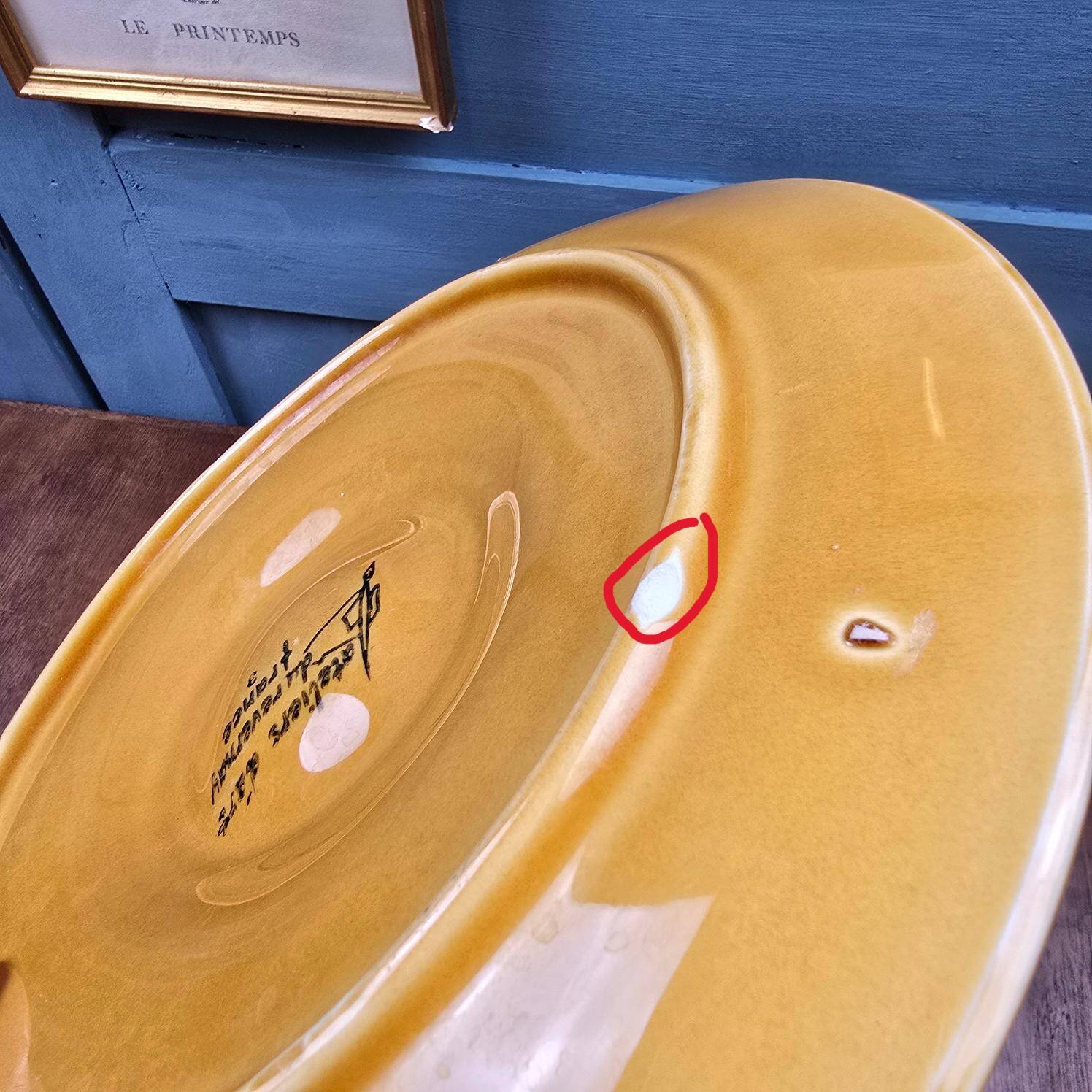 Oyster service Atelier du Revernay France – Vintage Barbotine