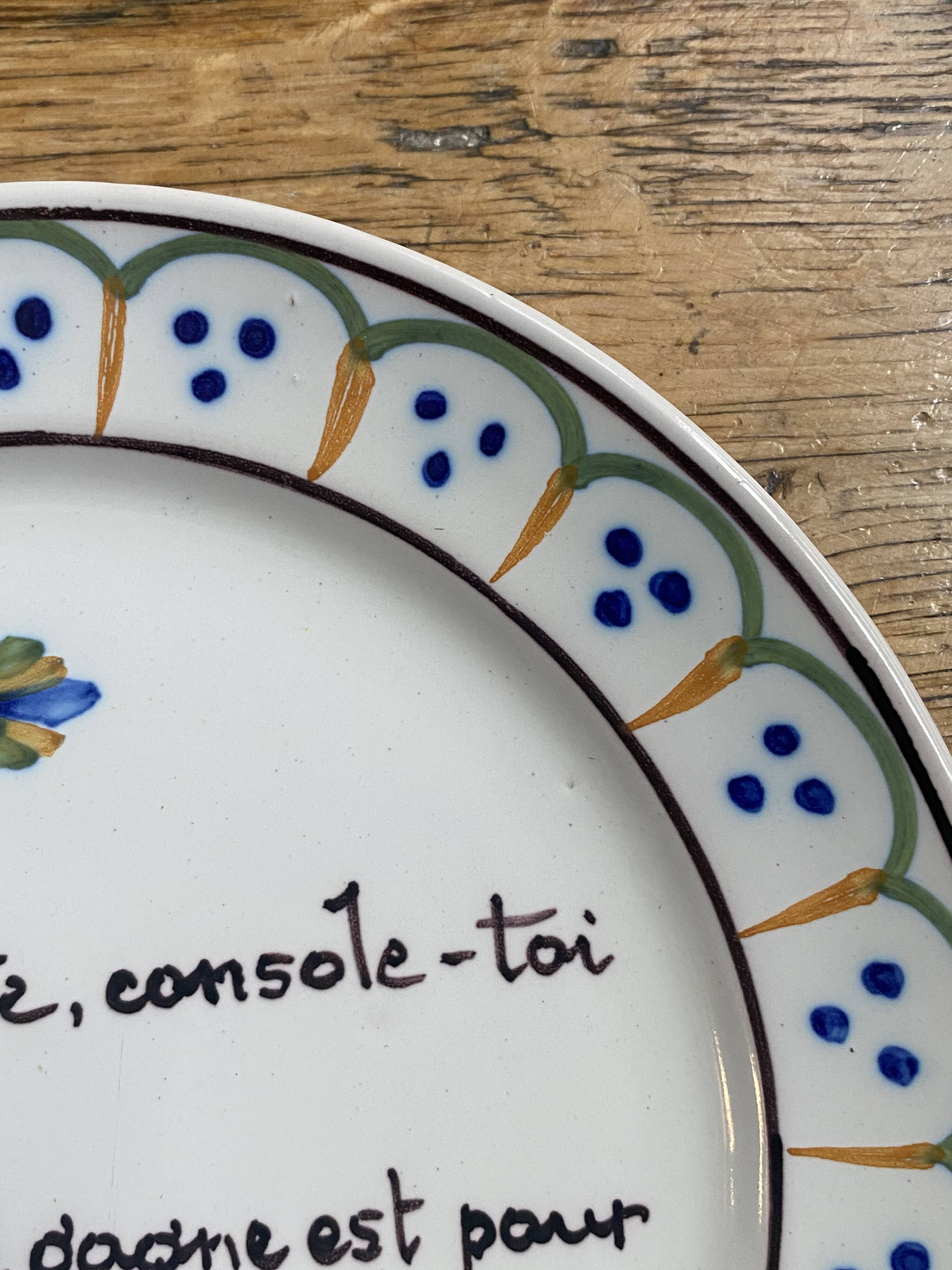 Pair of Emile Tessier Malicorne plates