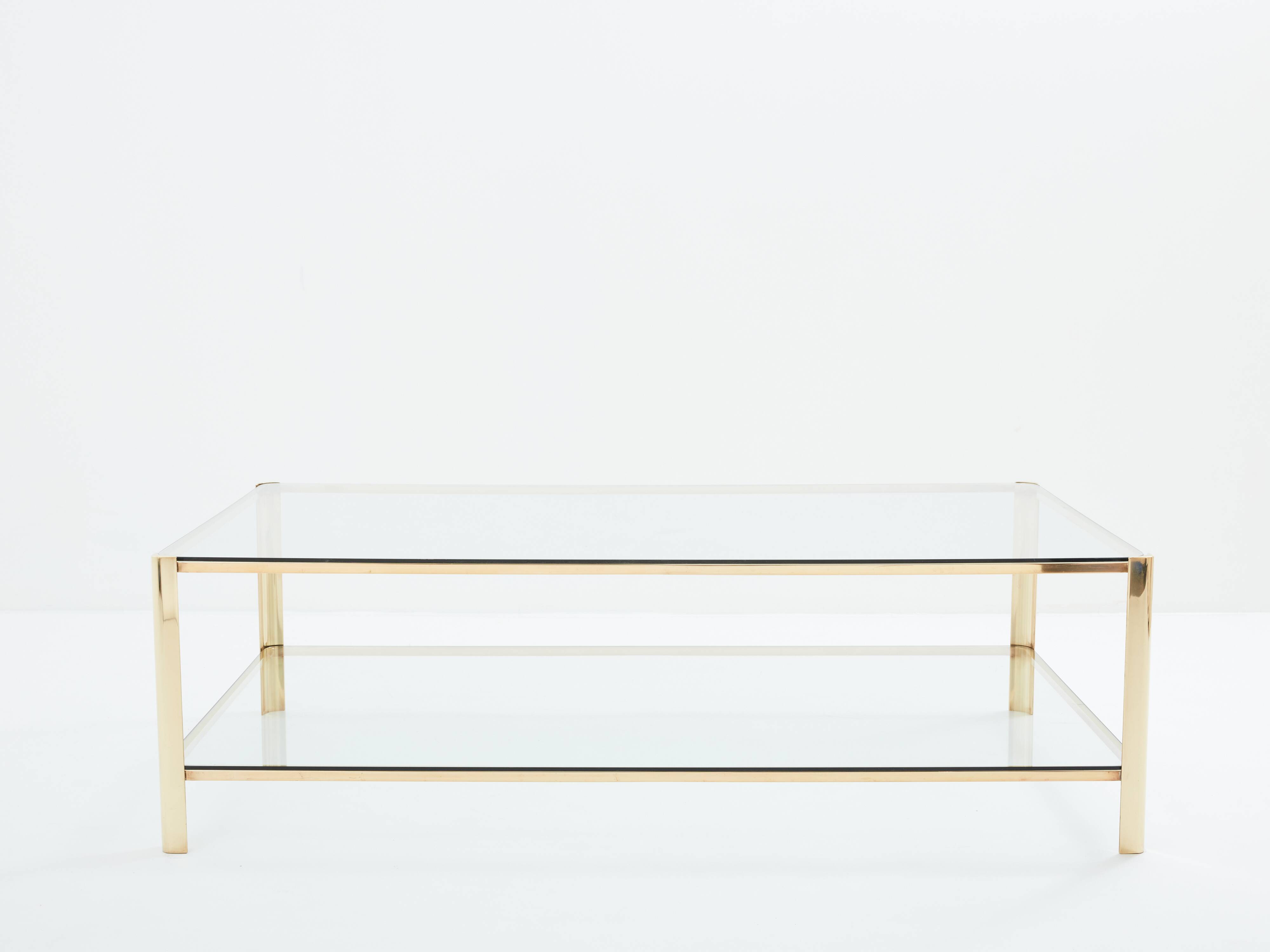 Bronze coffee table JT Lepelletier for Broncz circa 1960