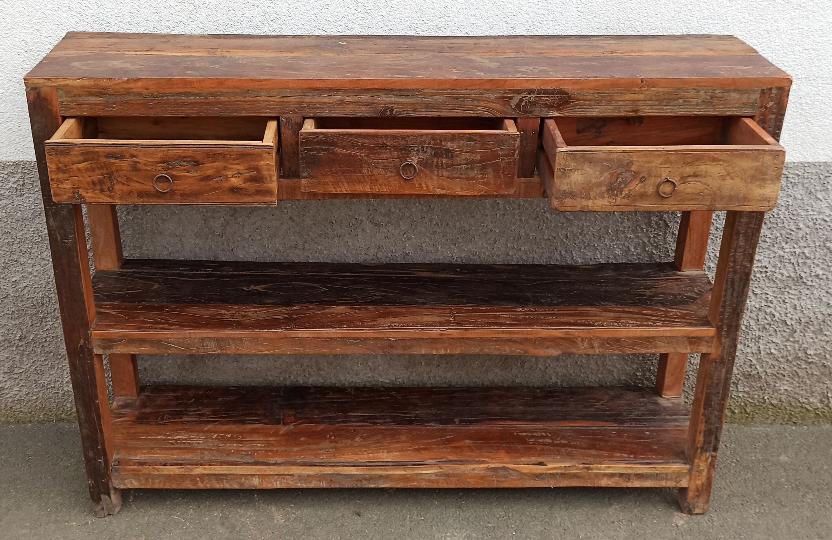 Antique wooden console