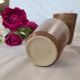 Vintage sandstone cup glasses from the French factory in Digoin