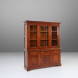 English Wooden Bookcase Cabinet, 1950s