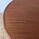 Round teak table with star base, 1960s, extendable.