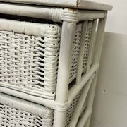 Vintage rattan storage unit, 3 drawers