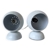 Paire de lampes « eyeball » années 80