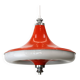 Lampe vintage de Massive Belgium, couleur orange/blanc/chrome - Belgique 1977