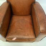 Leather club armchair 1930