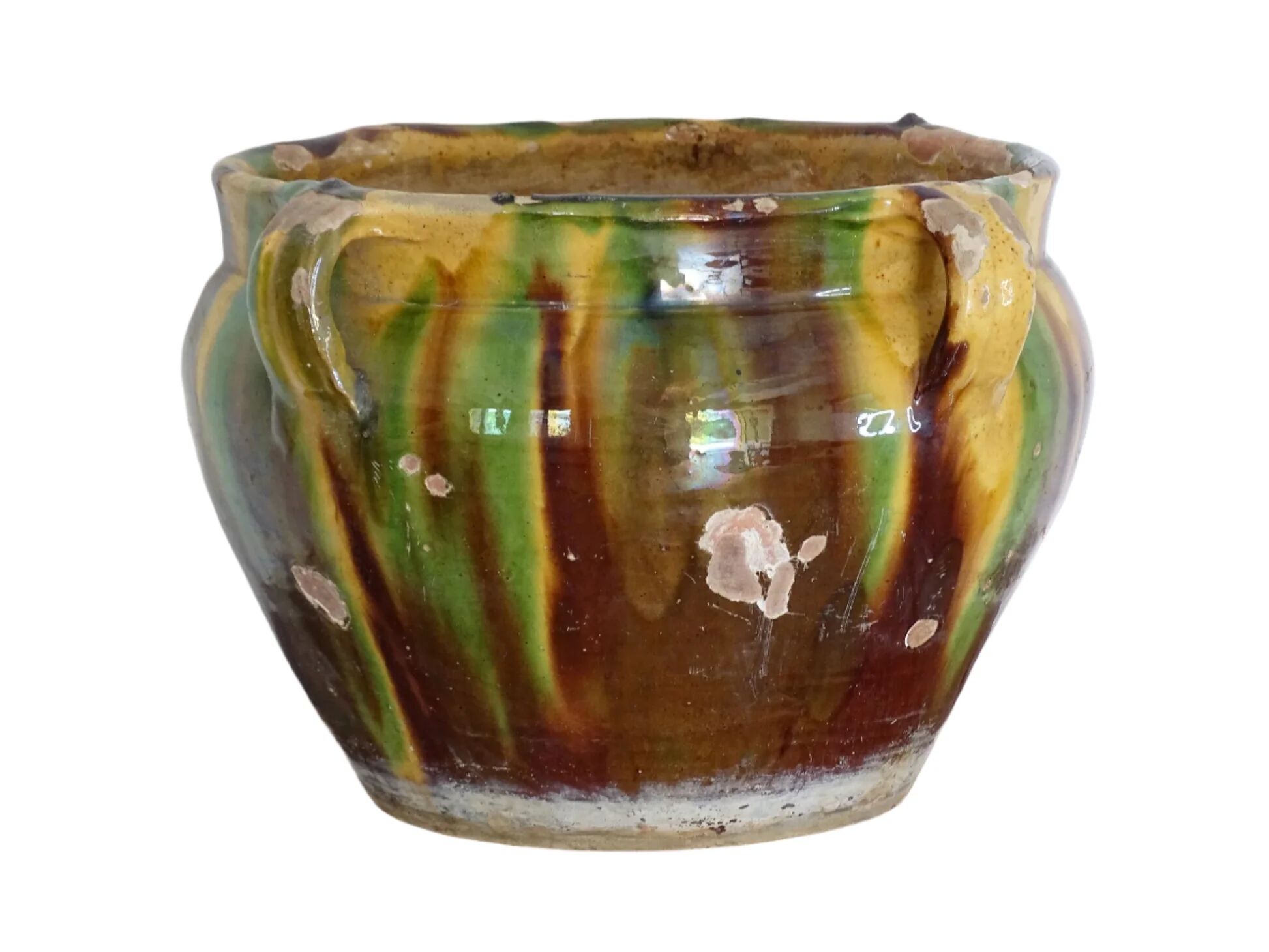 Jardinière antique française en terre cuite de Castelnaudary