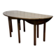 Drop-leaf English table in mahogany called Gateleg.