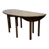 Drop-leaf English table in mahogany called Gateleg.